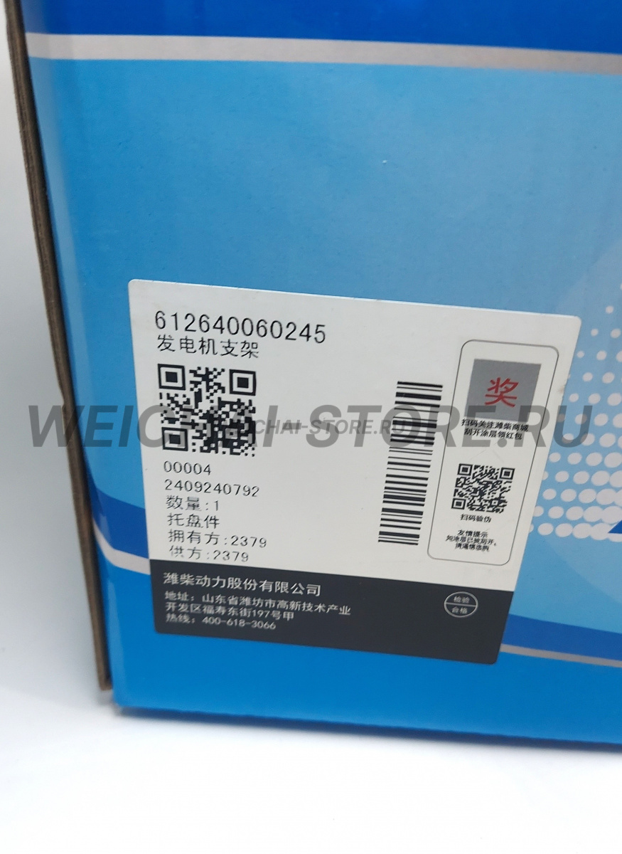 612640060245 Кронштейн генератора